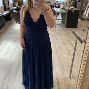 Lulus navy prom dress